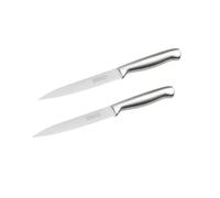 Ensemble de 2 Couteaux de cuisine professionnel 24 cm lame crantée Star Nirosta