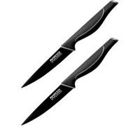 Ensemble de 2 Couteaux d'office 24 cm Nirosta Black Edition