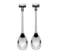 Ensemble de 2 cuillères à œufs avec ouvre-œufs Alessi MW20S2 - 8003299381999