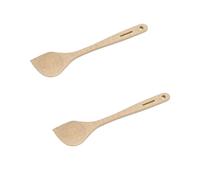 Ensemble de 2 Cuillères de cuisine biseautée en bois FSC Fackelmann