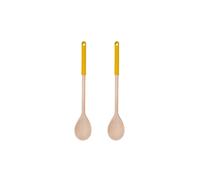Ensemble de 2 Cuillères de cuisine en bois avec manche en silicone coloré Wood Edition Fackelmann