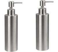 Ensemble de 2 Distributeurs de savon moderne gris 20,5 cm Fackelmann Tecno Gris