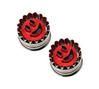 Ensemble de 2 Emporte-pièces biscuit linzer motif smiley Dr Oetker Noël Dr. Oetker