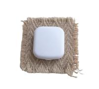 Ensemble de 2 étuis for lentilles Contact couleur avec miroir, petit sac rangement trempage Portable, Mini(White)