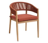 Ensemble de 2 fauteuils de jardin Tevio Brique - Hespéride