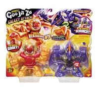 Ensemble de 2 figurines Heroes of Goo Jit Zu GALAXY ATTACK S5 - BLAZAGON VS TERRACK G