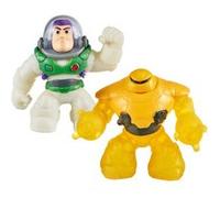 Ensemble de 2 figurines Heroes of Goo Jit Zu LIGHTYEAR - Buzz vs Zyclops hauteur environ 15cm G