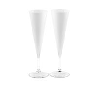 Ensemble De 2 Flûtes En Verre Blanc Marque Pasabahce Modèle V Line 15 CL