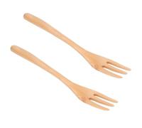 Ensemble de 2 fourchettes en bois, fourchette à salade en bois de 7,7 pouces avec long manche, ustensiles de cuisine en, ustensiles de coutellerie pour salade, pâtes, fruits,
