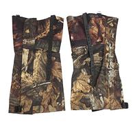 Ensemble de 2 guêtres de Neige imperméables pour l'extérieur, jambières Hautes, Bottes pour Camping, randonnée, Chasse, Tissu Oxford Durable, Tissu Composite imperméable, (Camouflage Feuilles