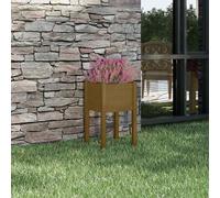 Ensemble de 2 Jardinières en Bois - 40x40x70 cm - Fabriqué en Pin Massif - Plusi