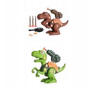 Ensemble De 2 Jouets Éducatifs Pour Enfants, Dinosaures À Assembler Avec Vis De Lancement De Bombe