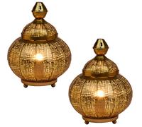 Ensemble De 2 Lampes De Table Décoratives Orientales