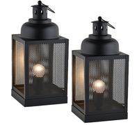 Ensemble De 2 Lampes Modernes Lampe De Table Lampe De Chevet Ceed Noir
