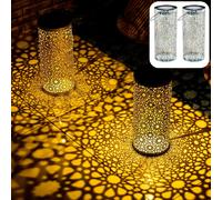 Ensemble De 2 Lanternes Solaires Orientales Lumière De Jardin Décoration