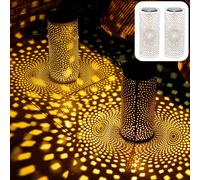 Ensemble De 2 Lanternes Solaires Vintage Lampe D'Extérieur Swann Blanche