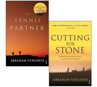 Ensemble de 2 livres de la collection Abraham Verghese (The Tennis Partner & Cutting For Stone)