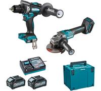 Ensemble de 2 machines 40 V max Li-Ion 4 Ah XGT (DF001G + GA005G) MAKITA - DK0124G201