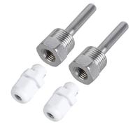 Ensemble De 2 Manchons D'immersion En Acier Inoxydable Puits Thermométriques 8x50mm Avec Filetage 1/2 Pouce Pour Capteurs Température Manchon Étanche Pour Capteurs Température