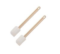Fackelmann Maryses de pâtisserie et de cuisine – Lot de 2, manches résine 42 cm, blanc/beige