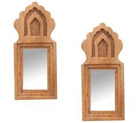 Ensemble De 2 Miroirs Muraux Boho Miroir Cosmétique Miroir De Maquillage 22Cm