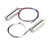 Ensemble de 2 Moteurs pour Drone Syma X5 X5C JXD385 V272 H107 1 Moteur Sens Horaire, 1 Moteur Sens Antihoraire Dimensions 20x7 mm, Engrenage 3.2 mm, Argent, Plastique G