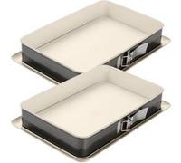 Ensemble de 2 Moules à charnière rectangulaire 38 x 25 cm Dr Oetker Back-Trend Dr. Oetker