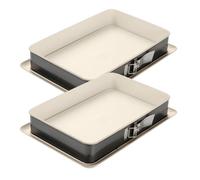 Ensemble de 2 Moules à charnière rectangulaire 38 x 25 cm Dr Oetker Back-Trend