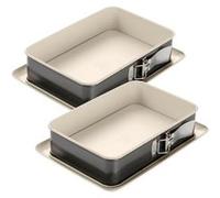 Ensemble de 2 Moules à gâteau céramique et plat four 28 x 18 cm Dr Oetker Back Trend