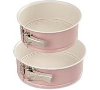 Dr. Oetker Moule à manqué à charnière bicolore, revêtement céramique, rose 18 et 20 cm