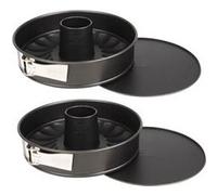 Ensemble de 2 Moules à manqué et à savarin double fond 26 cm Dr.Oetker Tradition