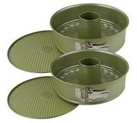 Ensemble de 2 Moules à manqué et à savarin double fond 26 cm Zenker Green Vision