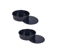 Ensemble de 2 Moules à manqué et savarin double fond 26 cm Dr. Oetker Back Liebe Dr. Oetker