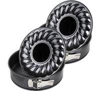 Ensemble de 2 Moules à manqué et savarin double fond 28 cm Zenker Black Metallic