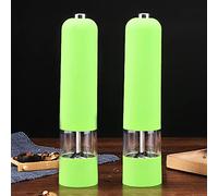 Ensemble De 2 Moulin à Poivre électrique, Moulin à Sel Et Poivre, Moulin à Sel De Table, Moulins à épices Avec Shaker à Grossière Réglable En Céramique (Color : Green)