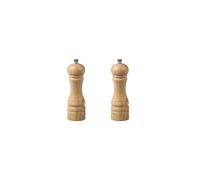 Ensemble de 2 Moulins à poivre manuel couleur bois 18 cm FM Professional Divers