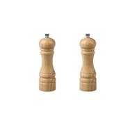 Ensemble de 2 Moulins à poivre manuel - FACKELMANN - FM Professional Divers - Couleur bois - 18 cm