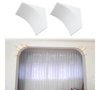 Ensemble de 2 moulures cintrées pré-courbées, kit d'arche décorative pour Porte de Salon ou Balcon, moulure d'insertion élégante pour Arche, décoration d'arche pour Ouverture de Porte (19 x