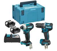 Ensemble de 2 outils 18V (DDF487 + DTD157) (2x5,0 Ah) en coffret - MAKITA DLX2423TJ