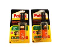 Pattex 1473046 Colle à deux composants "Force Mix - extrêmement forte", Noir/orange