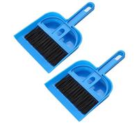 Ensemble de 2 pelles à poussière, Mini Pelle à poussière et Brosse, Petite Pelle à poussière, Balai à Main Portable et Pelle à, Outils de Nettoyage pour Bureau, Table, Maison, (Bleue)