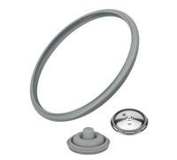 Ensemble de 2 Pièces 22 cm, Joint d’Étanchéité Principal en Silicone et Joint de Signal de Cuisson, Pièces de Rechange Universelles pour Autocuiseur Cocotte Minute 3L/4,5L/6,5L/8,5L(6068559990 6093109