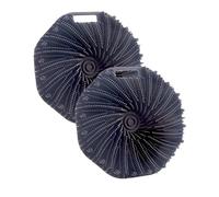 Ensemble De 2 PièCes D’Accessoires De Salle De Bain Ronds Serviette De Bain Multifonctionnelle En Silicone Frottant, Brosse De Bain Portable Brosse De Massage (noir)