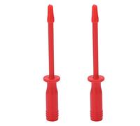 Ensemble de 2 pièces d'aiguille de sonde de test multimètre, broche de diagnostic automobile, tête ronde, port de 4 mm pour test de circuit de tension, outils de réparation (Rouge)