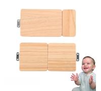 Ensemble de 2 pièces de porte DIY en bois Busy Board - Matériel d'activité en bois - Accessoires de tableau sensoriel - Jouets éducatifs Montessori - Kit de matériel mural sensoriel