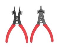 Ensemble de 2 pinces à circlips réglables, kit de pinces à circlips externes internes, extracteur de bague de retenue professionnel avec poignée ergonomique pour la plupart des