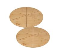 Ensemble de 2 Planches à pizza avec rainures de coupe, Ø 32 cm Fackelmann