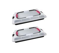 Ensemble de 2 Plaques de cuisson 42 x 29 cm avec couvercle Zenker Special To Go Zenker