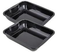 Ensemble de 2 Plats à four XXL rectangle en acier émaillé 40 x 34 cm Zenker Spécial cooking Zenker