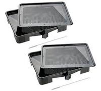 Ensemble de 2 Plats de cuisson four pour rôti avec bac de récupération du jus de 3 litres 39 x 33 cm Zenker Special Cooking